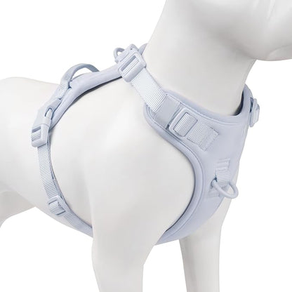 No Pull Dog Harness, Puppy Vest with Front Clip for Small Medium Large Sized Dog(Light Blue,S)