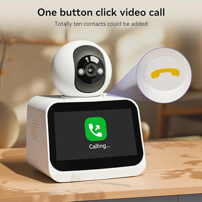 4.3" Smart Home Camera: 1080P HD Video, Two-Way Video Calling, and Motion Detection for Family & Pet Monitoring