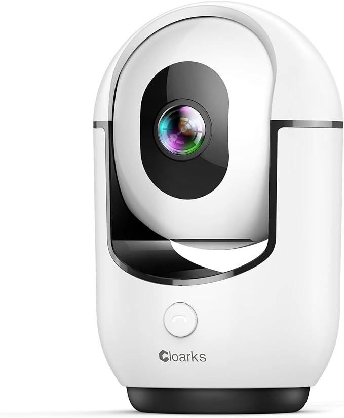 Cloarks 2K Pan/Tilt Security Camera, WiFi Indoor Cameras for Home Security with AI Motion Detection, Pet/Dog/Baby Camera with Phone App, 2-Way Audio, 24/7, Siren, TF/Cloud Storage