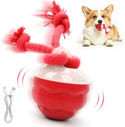 Goosheep 2026 New Interactive Dog Toys, Automatic Moving Dog Ball for Small/Medium/Large Dogs, Interactive Smart Rolling Dogs Toy Ball with Light Up to Keep Them Busy(Red)