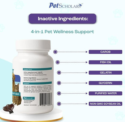 1TDC Dental & Joint Health Softgel Supplement for Dogs & Cats, Supports Oral Health, Stamina, Mobility, Muscle Strength & Recovery, Maintains Skin & Coat Health of Pets (30 Soft Gels)