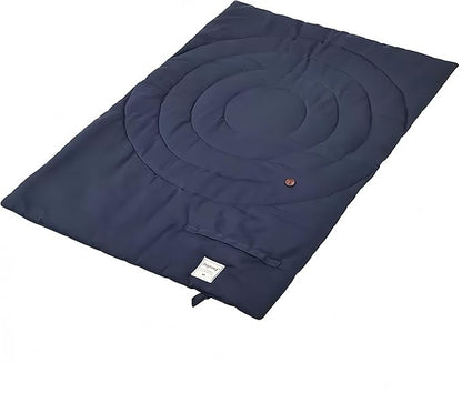 Travel Dog Bed | Camping Dog Bed | 37.4"x25.6" Waterproof Outdoor Dog Mat | Portable Place Mat for Dogs with Handle | Machine Washable | Easy Clean for Outdoor Adventures (Blue)