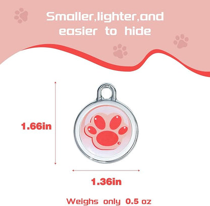 2026 Now GPS Tracker for Pet, No Monthly Fee & No SIM Card Needed | Real-Time Tracking for Dogs, Cats & Small Animals | Lightweight Design | Long Battery Life | Compatible with iPhone & Android