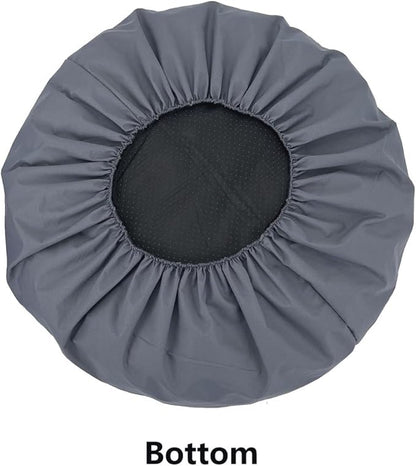 Round Dog Bed Cover Waterproof Grey 22 Inch