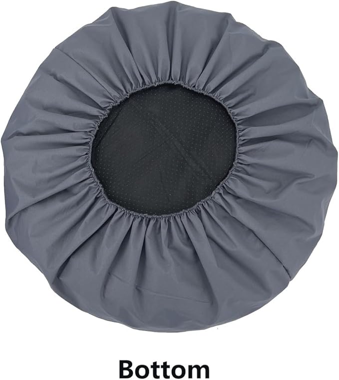 Waterproof Round Dog Bed Replacment Slip Cover 44-45 Inch Grey
