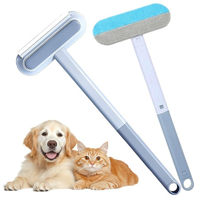 JUDUNA 2025 New Pet Hair Remover, 4 in 1 Pet Hair Removal Tool for Couch Carpet Furniture, Multifunctional Double Sided Dogs Cats Hair Removal Brush, Reusable Cleaning Brush for Window (2 Pc)