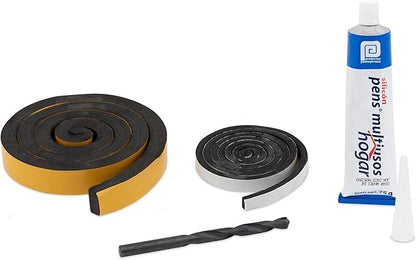 PetSafe Pet Door Installation Kit - Improves Energy Efficiency & Weather Resistance - Includes Clear Silicone Sealant - Drill Bit - Dual Size Weatherstripping