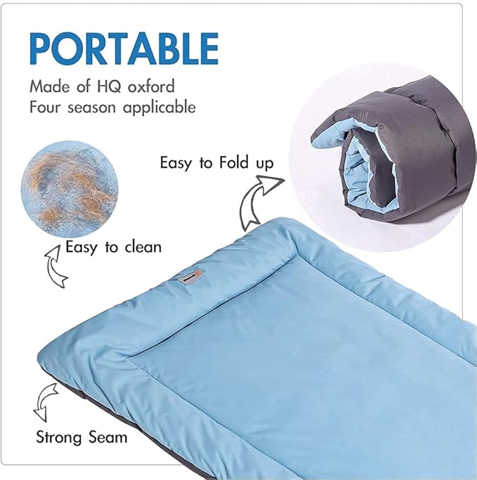 CHEERHUNTING Camping Dog Bed Pet Bed 40”X32”, Outdoor, Waterproof, Washable, Water-Resist, Large, Durable, Portable Travel Pet Mat