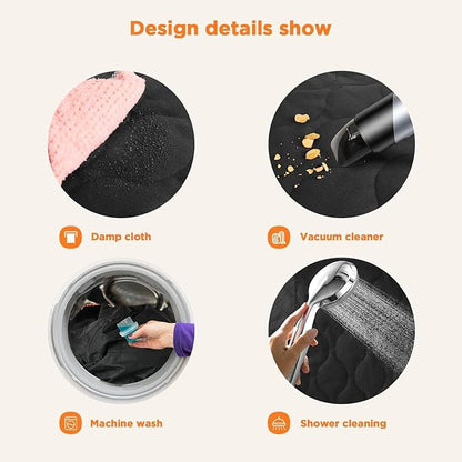 Shodu Waterproof Dog Car Seat Cover for Back Seat,Collapsible Scratchproof Dog Car Seats Covers,Nonslip Dogs Seat Cover with Mesh Window,Storage Pocket,Side Flaps,Universal Size Fit for Car/Truck/SUV