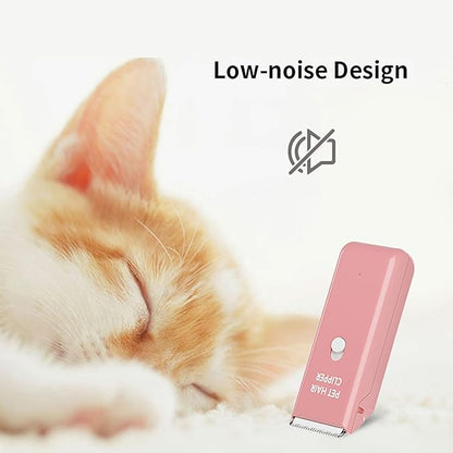 Dog Cat Home Hair Waterproof Clipper Portable Electric USB Rechargeable Pet Grooming Tools Low Noise Shaver Cordless Trimmer for Small and Large Pets