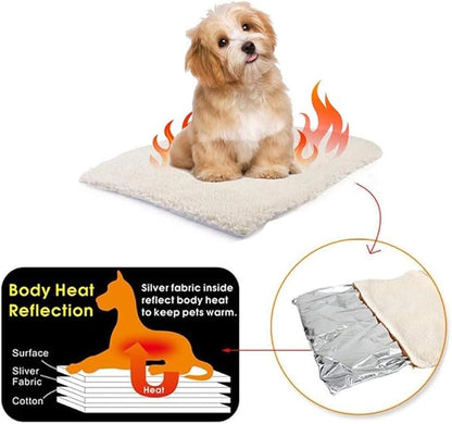 Self Heating Pet Pads Pet Blanket for Cat/Dog,Pet Heating Pad,Self Warming Cushion Mat for Cats Dogs,Self Heated Cat Dog Bed/Pet Thermal Mat Blanket Ecological (60x45 cm)