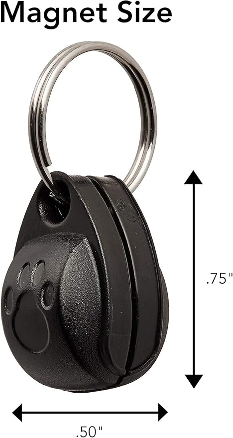 Cat Mate 4-Way-Locking Electromagnetic Cat Flap (254) - Exclusive Entry Collar Magnet Operated, for Small to Average-Sized Cats, for UPVC, Wood and Wall, White