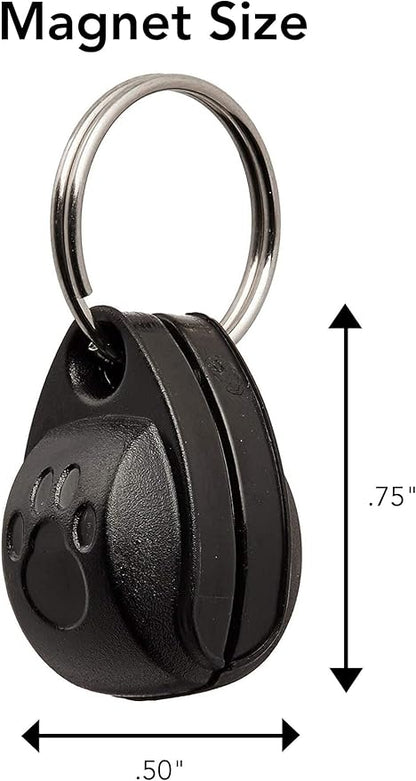 Cat Mate 4-Way-Locking Electromagnetic Cat Flap (254) - Exclusive Entry Collar Magnet Operated, for Small to Average-Sized Cats, for UPVC, Wood and Wall, White