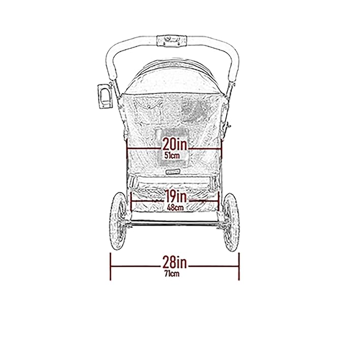 Pet Gear NO-Zip Double Pet Stroller, Zipperless Entry, for Single or Multiple Dogs/Cats, Plush Pad + Weather Cover Included, Large Gel-Filled Tires, Green Clover