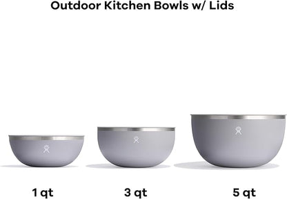 Hydro Flask Outdoor Kitchen Bowl - Stainless Steel Dinnerware Reusable Camping Gear Mess Kit - Dishwasher Safe, BPA-Free, Non-Toxic