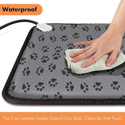 Cat Heating Pad – 18x18 in Self-Warming Pet Bed, Electric Heated Dog & Cat Pad, Waterproof, Temperature Adjustable, Fast Heating, Safe Thermostat, for Kittens Puppies Small Pets