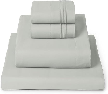 Mellanni Full Sheets Set - 4 PC Iconic Collection Bedding - Hotel Luxury, Extra Soft, Cooling Bed Sheets - Wrinkle, Fade, Stain Resistant (Full, Spa Mint)