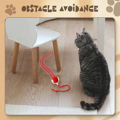 Interactive Cat Toys for Indoor Cats, 2026 New Interactive Pet Toy Ball, Cat Toy Ball for Bored Indoor Cats, Smart Rolling Ball for Dogs & Cats (Yellow)