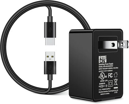 FITE ON USB Wall Charger for Cat Toys, Power Adapter Compatible with Potaroma Cat Toys 3in1, Potaroma Cat Laser Toys 4in1 Fluttering Butterfly Power Supply Cord Cable UL Listed