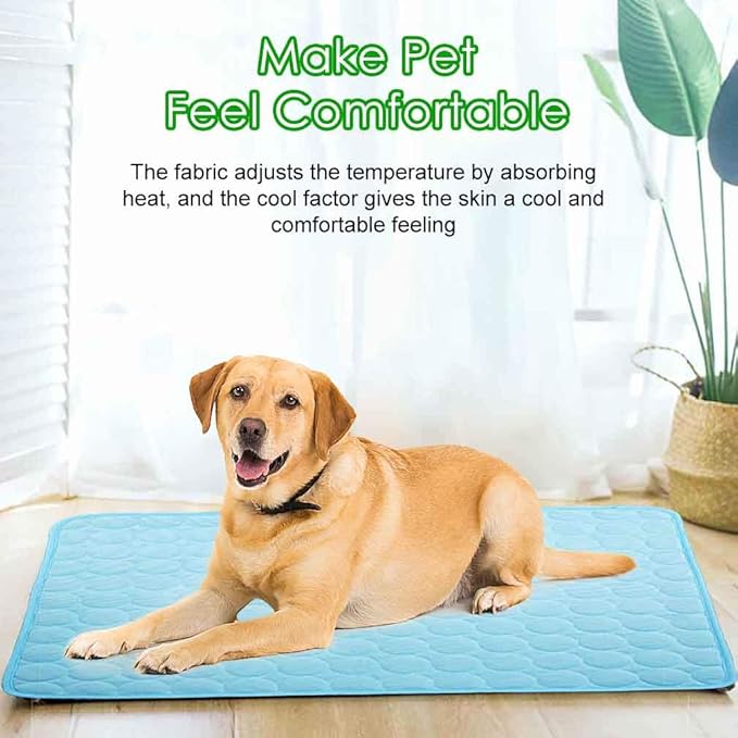 Self-Cooling Mat for Dogs Cats, Summer Pet Cooling Pad Washable Dog Cooling Blanket for Indoor & Outdoor