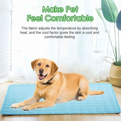 Self-Cooling Mat for Dogs Cats, Summer Pet Cooling Pad Washable Dog Cooling Blanket for Indoor & Outdoor