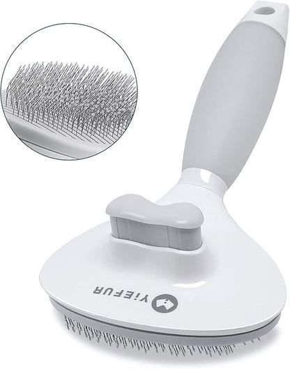 Cat Hair Brush,Cat Brush for Shedding,Soft Silicone Self Cleaning Brushes for Short and Long Haired Cats for Grooming and Shedding