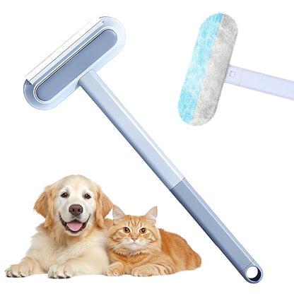JUDUNA 2025 New Pet Hair Remover, 4 in 1 Pet Hair Removal Tool for Couch Carpet Furniture, Multifunctional Double Sided Dogs Cats Hair Removal Brush, Reusable Cleaning Brush for Window (1 Pc)