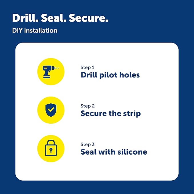 PetSafe Pet Door Installation Kit - Improves Energy Efficiency & Weather Resistance - Includes Clear Silicone Sealant - Drill Bit - Dual Size Weatherstripping