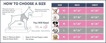 PHOEPET No Pull Dog Harness Medium Reflective Front Clip Vest with Handle,Adjustable 2 Metal Rings 3 Buckles[Easy to Put on & Take Off](M, Red)