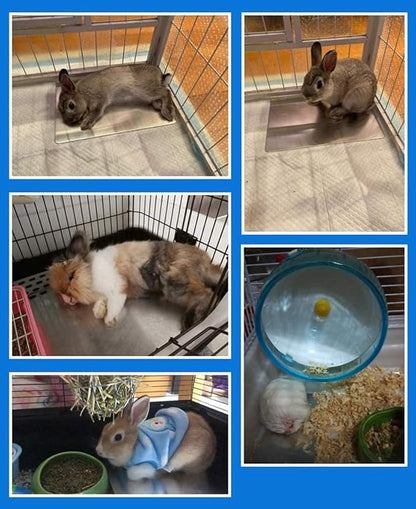 Comtim Pet Cooling Mat for Rabbit Hamsters, Self Cooling Mat Pad for Hamster Guinea Pig Chinchilla Kitten Cat and Other Small Animals, Pet Cool Plate Ice Bed - Perfect for Hot Summer Weather