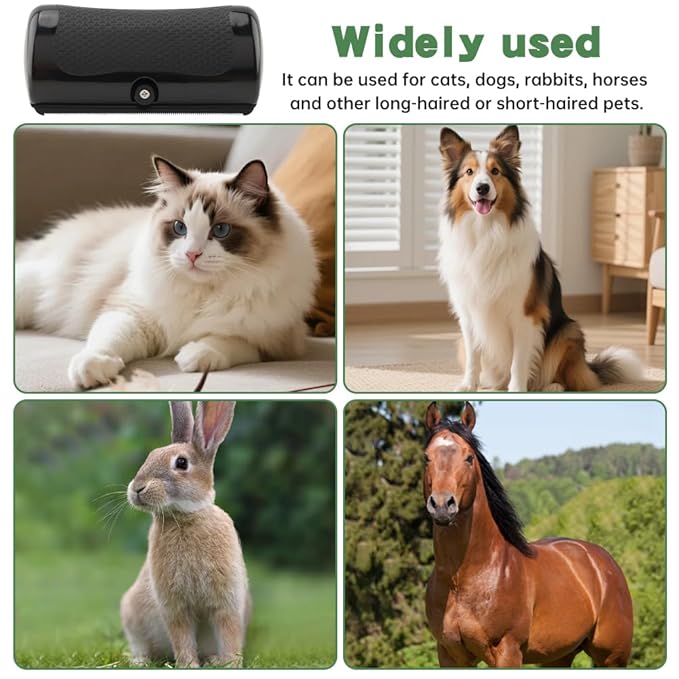 Deshedding Dog Brush, Grooming Deshedding Tool for Cats, Dogs, Horses, Pet Hair Removal Comb for Shedding, Effective for Short and Long Hair