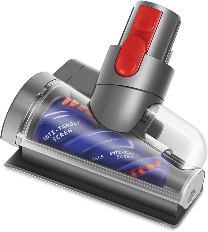 FUNTECK Mini Hair Screw Tool Compatible with Dyson V15 V11 V10 V8 Models, Anti-Tangle Vacuum Attachment Ideal for Picking up Long Hair