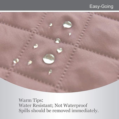Easy-Going Oversized Chair Sofa Slipcover Reversible Sofa Cover Water Resistant Couch Cover Furniture Protector Cover with Elastic Straps for Pets Dog (Oversized Chair, Pink/Beige)