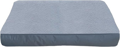 Dog Bed Cover 53L x 36W x 4H Inch,Heavy Duty Durable Waterproof Fluffy Soft Short Plush Replacement Dog Bed Covers,Washable Removable Pet Bed Mattress Cover with Zipper.Grey