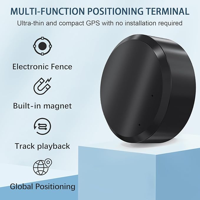 Mini GPS Tracker for Vehicles: Tracker Device for Vehicles No Subscription No Monthly Fee Car Tracker Device Hidden Magnetic Real-Time Tracking for Cars Kids Dogs (GF11-N2)