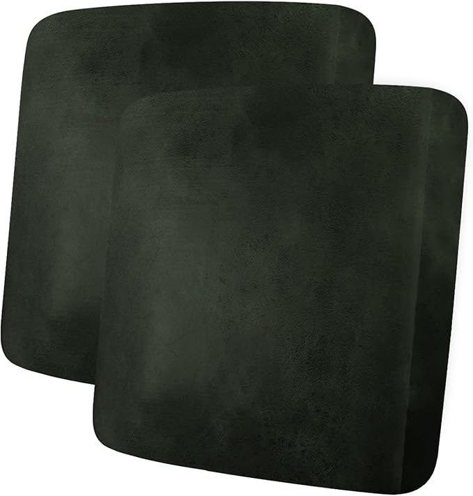 ANARACHON Leather Look Couch Cushion Covers Sofa Seat Slipcovers Sets Couches Furniture Protector for Sectional Armchair Loveseat Pets Kids Stretch Spandex Fabric (2 Cushion Loveseat, Army Green)