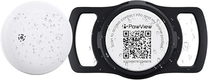 Smart Dog Tracker for Collar, for iOS & Android, Pet Location Tracker with Holder, No Monthly Fee, Real-Time Location Updates, IPX6 Waterproof, 365 Days Battery Life, GPS Dog Tracker, Black