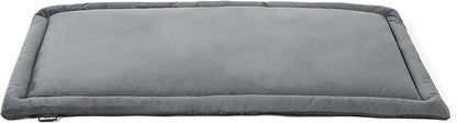 Allisandro Lightweight Waterproof Dog Bed Pad, 1.5" Thick Travel Mat for Crates, Kennels & Elevated Beds, Washable Non-Slip Sleeping Mat for Small to Large Dogs, 24 x 18 Inches, Dark Grey