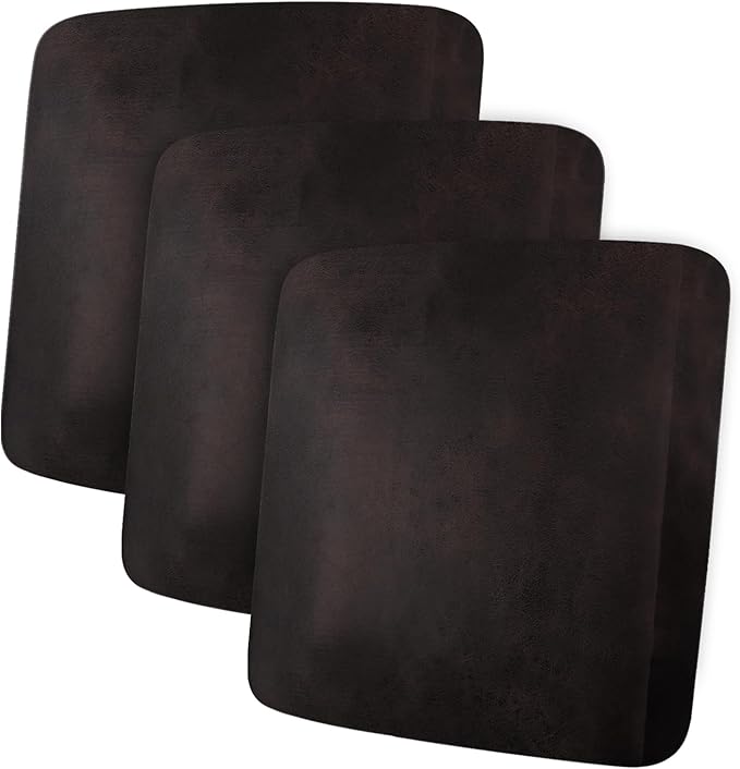 ANARACHON Leather Look Couch Cushion Covers Sofa Seat Slipcovers Sets Couches Furniture Protector for Sectional Armchair Loveseat Pets Kids Stretch Spandex Fabric (3 Cushion XL Sofa, Chocolate)