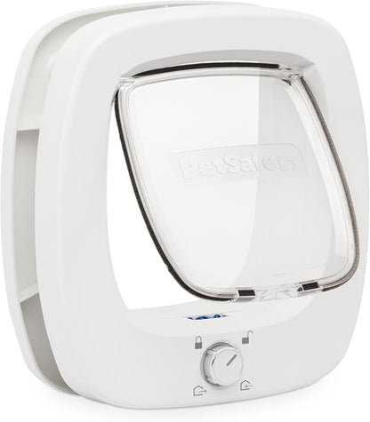 PetSafe Big Cat Door - Multi-Pet Doorway, Locking Cat Door Made For Interior & Exterior Use, Suitable for Pets Up to 25 lb, Push-&-Turn 4-Way Lock for Extra Security – Soft Close Flap for Added Safety