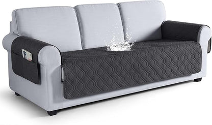 VANSOFY Couch Cover, Waterproof Sofa Covers Washable Slipcover Furniture Protector Couch Seat Covers Non-Slip Couch Cover for Dogs, Pets(Sofa, Charcoal Gray)