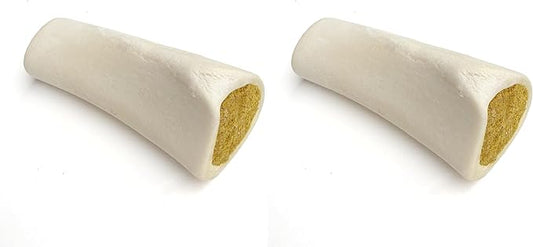 Cadet Double Stuffed Shin Bone - Highly Digestible, High Protein, Long-Lasting Dog Chew Bone for Aggressive Chewers, Supports Dental Health, Bacon & Cheese Flavor, Large (1 Count) (Pack of 2)