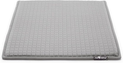 Paw Inspired Cooling Orthopedic Crate Pad for Dogs and Cats, Washable Memory Foam Dog Cooling Mat (23x17 Inch XS/Small Size for 24 Inch Kennel, Gray)