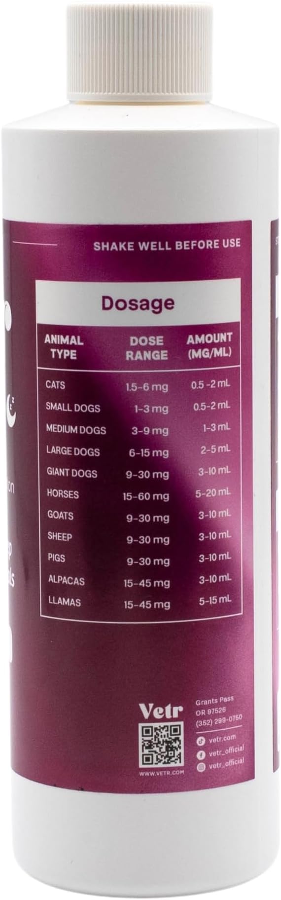 vetr Sleep Melatonin for Dogs & Cats - Roasted Chicken Flavor - Liquid Calming Drops, Dog Sleep Aid, Anxiety Relief Supplement (240mL)