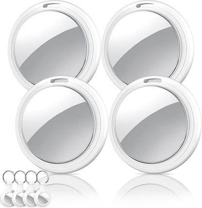 Air Tracker Tags-4 Pack, Item Finders Works with Apple Find My(iOS Only), Air Tracker Tags with 4 Case, Bluetooth Tracker Keys Finder and Item Locator & GPS Trackers for Kids/Pets/Dog/Luggage/Wallet