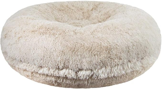Bessie and Barnie - Luxury Extra Plush Faux Fur Bagel Pet/Dog Bed (Blondie, X-S)