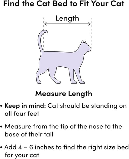 Cat Beds for Indoor Cats - Cat Bed Washable 24 inches, Dog Beds for Small Medium Dogs, Anti Anxiety Round Fluffy Plush Faux Fur Cat Bed, Thick Bottom (Light Green, Large 24" L x 24" W)