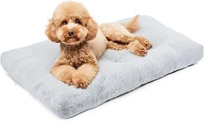 Amazon Basics Small Dog Bed for Crate, Washable Small Dog Mat for Pet Kennel, Anti-Slip, 30x19x3 Inches