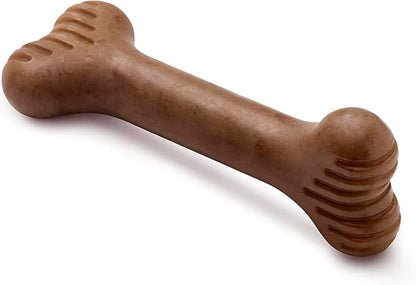 Benebone Bone Durable Dog Chew Toy for Aggressive Chewers, Real Bacon, Made in USA, Small