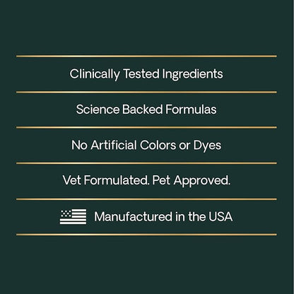 VetriScience Clinically Tested Composure Calm & Confident Chews - Supplement for Dogs with Anxiety, Stress & Fear with L-Theanine for Thunderstorms, Fireworks or Travel, Peanut Butter, 120 Count